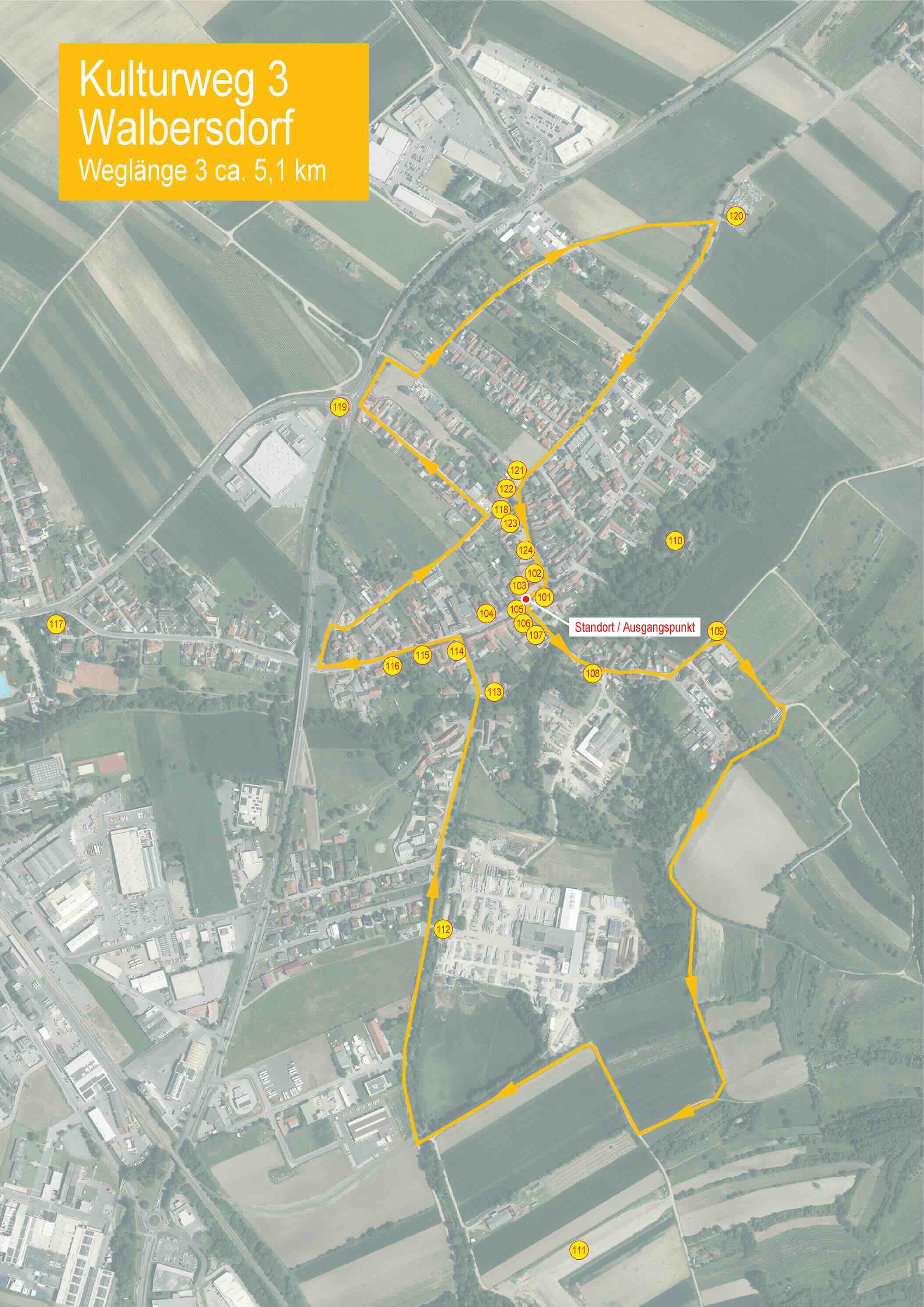 Map KULTURWEG 3 – Walbersdorf