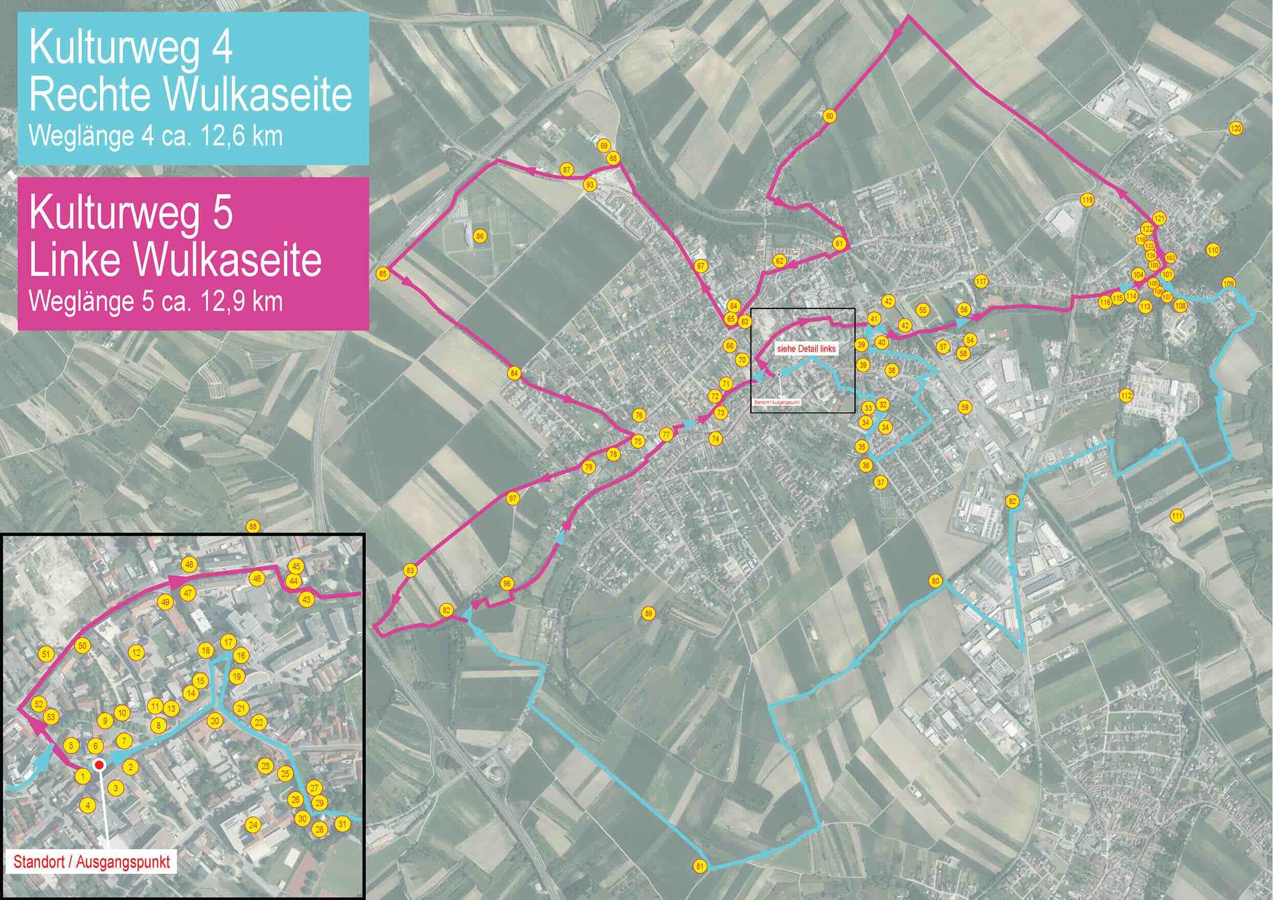Map KULTURWEG 4 – Rechte Wulkaseite