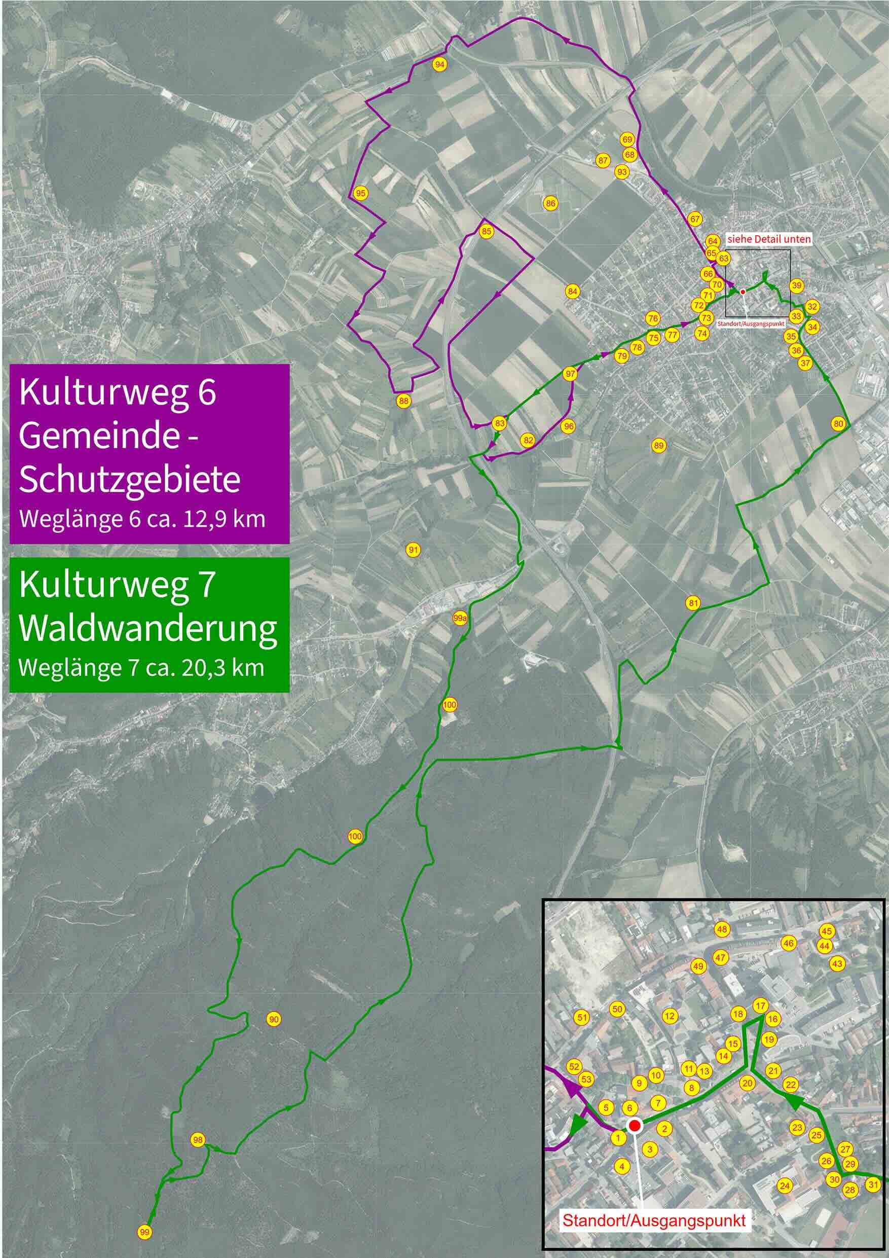 Map KULTURWEG 6 – Gemeinde-Schutzgebiete