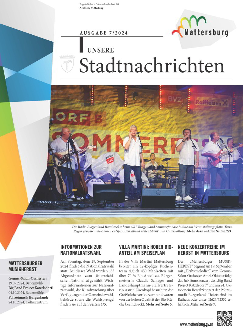 Unsere Stadtnachrichten Ausgabe 7/2024