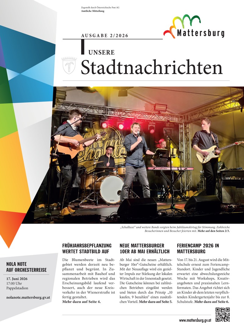 Unsere Stadtnachrichten Ausgabe 2/2026