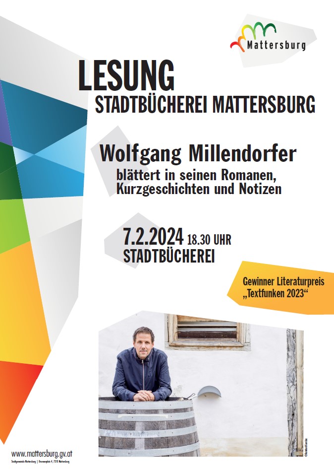 Lesung - Wolfgang Millendorfer